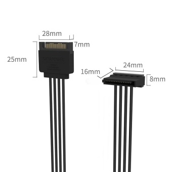 ORICO DC15P-PX3 SATA Standard 15 Pin 3 In 1 DIY Chassis Power Cord HDD Cables For Multiple Hard Drives - Intl June 2018 - 4 ORICO DC15P-PX3 SATA Standard 15 Pin 3 In 1 DIY Chassis Power Cord HDD Cables For Multiple Hard Drives - intl - 4