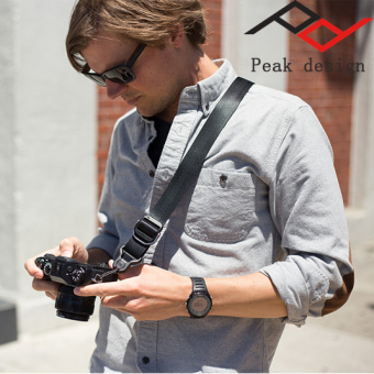 Peak camera relaxation with quick strap camera shoulder strap