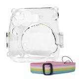 Portable Protective Case Accessory Cover Plastic Storage Bag with Removable Adjustable Shoulder Strap for Fujifilm Instax Mini 9 8 8+ Model Instant Cameras Clear - intl