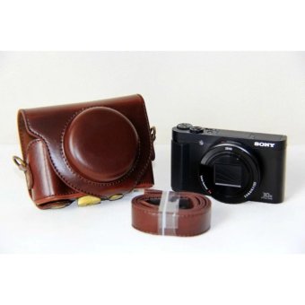 PU Leather Camera Bag Case Cover Pouch For SONY DSC-HX90V HX90WX500 With Shoulder Strap - Intl June 2018 - 3 PU Leather Camera Bag Case Cover Pouch For SONY DSC-HX90V HX90WX500 with Shoulder strap - intl - 3