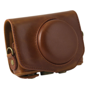 PU Leather Camera Case Bag Cover For Canon G7X 1 Digital With Strap (Brown) June 2018 - 2 PU Leather Camera Case Bag Cover for Canon G7X 1 Digital with Strap (Brown) - 2