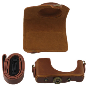 PU Leather Camera Case Bag Cover For Canon G7X 1 Digital With Strap (Brown) June 2018 - 3 PU Leather Camera Case Bag Cover for Canon G7X 1 Digital with Strap (Brown) - 3
