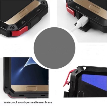 PURISS Gorilla Tempered Glass Waterproof Metal Armor Case Cover ForSamsung Galaxy S7 Edge - Intl June 2018 - 5 PURISS Gorilla Tempered Glass Waterproof Metal Armor Case Cover ForSamsung Galaxy S7 Edge - intl - 5