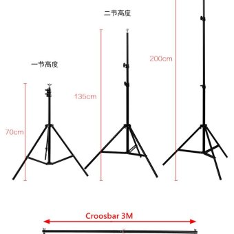 RANWD 2 X 3m 6.5FT Professinal Photography Background BackdropsSupport System Stands Studio With Carry Bag - Intl June 2018 - 4 RANWD 2 x 3m 6.5FT Professinal Photography Background BackdropsSupport System Stands Studio With Carry Bag - intl - 4