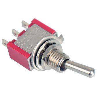 Red 3-pin MTS-102 SPDT Miniature Toggle Switches ON/ON WaterproofCap - Intl June 2018 - 2 Red 3-pin MTS-102 SPDT Miniature Toggle Switches ON/ON WaterproofCap - intl - 2