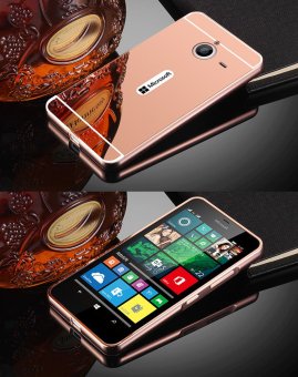 RUILEAN Luxury Metal Aluminum Bumper For Microsoft Lumia 640 XLCase Detachable + Mirror Hard Back 2 In 1 Cover Ultra Thin FramePink June 2018 - 2 RUILEAN Luxury Metal Aluminum Bumper for Microsoft Lumia 640 XLCase Detachable + Mirror Hard Back 2 in 1 Cover Ultra Thin FramePink - 2