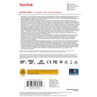 SanDisk Ultra Micro SDXC A1 Series UHS-I Class 10 Up To 100MB/s 128GB SDSQUAR-128G With Adapter (NEW MODEL) July 2018 - 3 SanDisk Ultra Micro SDXC A1 Series UHS-I Class 10 up to 100MB/s 128GB SDSQUAR-128G with Adapter (NEW MODEL) - 3