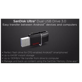SanDisk Ultra SDDD2-016G 16GB OTG / Dual USB Drive 3.0 (Black) June 2018 - 5 SanDisk Ultra SDDD2-016G 16GB OTG / Dual USB Drive 3.0 (Black) - 5
