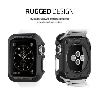 Second Generation Apple Watch Silicone Case Protection Case 42Mm Black - Intl June 2018 - 2 Second Generation Apple Watch Silicone Case Protection Case 42Mm Black - intl - 2