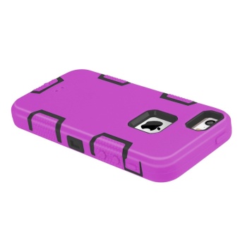 Shockproof Heavy Duty Combo Hybrid Defender High Impact Body RuggedHard PC & Silicone Case Protective Cover For Apple IPhone 5 5SSE - Intl June 2018 - 5 Shockproof Heavy Duty Combo Hybrid Defender High Impact Body RuggedHard PC & Silicone Case Protective Cover for Apple iPhone 5 5SSE - intl - 5