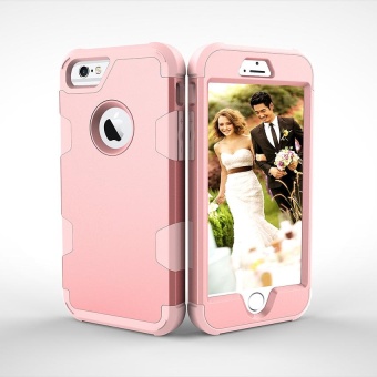 Shockproof Hybrid Silicone Rubber Protective Hard Case Cover For Apple IPhone 6s Plus Rose Gold - Intl June 2018 - 2 Shockproof Hybrid Silicone Rubber Protective Hard Case Cover for Apple iPhone 6s Plus Rose Gold - intl - 2