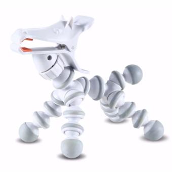 SK03 Flexible Horse Style Phone Tripod Monopod Bracket Holder StandMount Universal Phone Smartphone Holder (White Grey) June 2018 - 2 SK03 Flexible Horse Style Phone Tripod Monopod Bracket Holder StandMount Universal Phone Smartphone Holder (White Grey) - 2