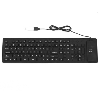 Slim Portable Waterproof Travel USB Flexible Foldable SilentSilicone Keyboard For Laptop PC Computer 47cm X13.3cm - Intl June 2018 - 4 Slim Portable Waterproof Travel USB Flexible Foldable SilentSilicone Keyboard for Laptop PC Computer 47cm x13.3cm - intl - 4