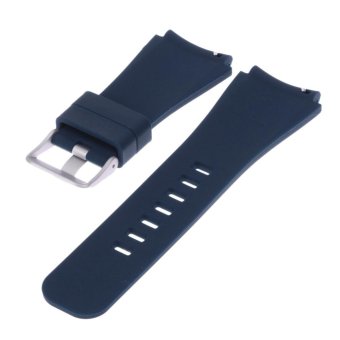 Sports Silicone Bracelet Strap Band For Samsung Gear S3 Watch(Blue) - Intl April 2018 - 2 Sports Silicone Bracelet Strap Band For Samsung Gear S3 Watch(Blue) - intl - 2
