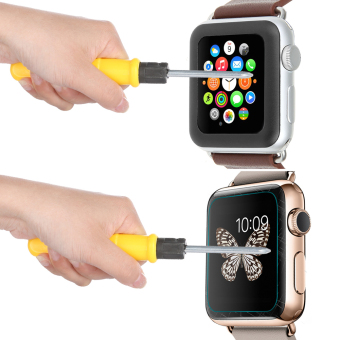 Tempered Glass Screen Protector Full Cover For Apple Watch 42mm (Black) - Intl June 2018 - 5 Tempered Glass Screen Protector Full Cover for Apple Watch 42mm (Black) - intl - 5