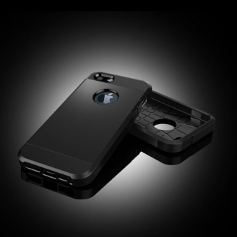 Tough Armor Plastic + TPU Case For Apple IPhone 5 / 5s / SE (Black) - Intl June 2018 - 3 Tough Armor Plastic + TPU Case for Apple iPhone 5 / 5s / SE (Black) - intl - 3
