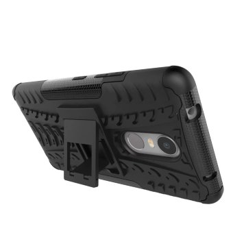 TPU + PC Armor Hybrid Case Cover For Lenovo K6 Note (Black) June 2018 - 3 TPU + PC Armor Hybrid Case Cover for Lenovo K6 Note (Black) - 3