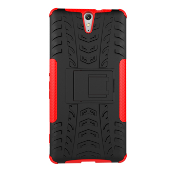 TPU + PC Armor Hybrid Case For Sony Xperia C5 Ultra (Red) June 2018 - 5 TPU + PC Armor Hybrid Case for Sony Xperia C5 Ultra (Red) - 5