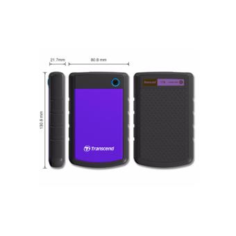 Transcend StoreJet Rugged Compact 25H3P 2TB 3.0 Portable Hard Drive (Purple) + 3 YEARS WARRANTY April 2018 - 5 Transcend StoreJet Rugged Compact 25H3P 2TB 3.0 Portable Hard Drive (Purple) + 3 YEARS WARRANTY - 5