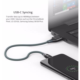 Tronsmart ATC5 Double Braided Nylon USB-C To USB-A Kevlar FiberCable Grey June 2018 - 5 Tronsmart ATC5 Double Braided Nylon USB-C to USB-A Kevlar FiberCable Grey - 5
