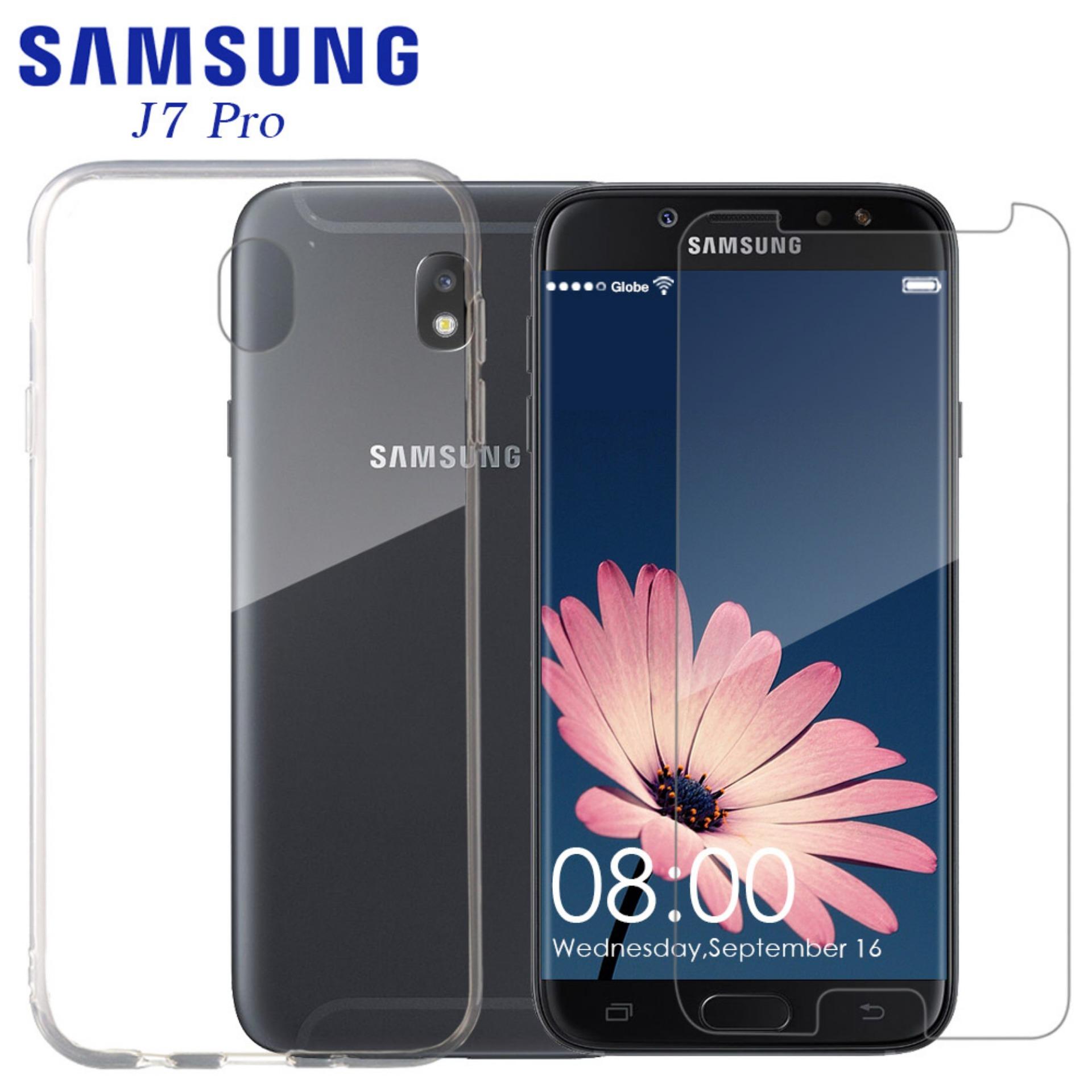Nillkin For Samsung Galaxy J7 2017 Tempered Glass Anti Burst Tylex Tempered Glass 2 Pcs with FREE Jelly Case For Samsung J7 Pro