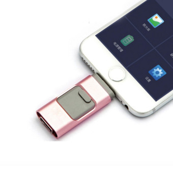 U-Disk Metal Pendrive Otg USB Flash Drive For IPhone Memory Stick(128GB)Pink June 2018 - 2 U-Disk Metal Pendrive otg USB Flash Drive for IPhone Memory Stick(128GB)Pink - 2