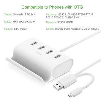 UGREEN Micro USB 4 Port OTG HUB With Phone Stand July 2018 - 3 UGREEN Micro USB 4 Port OTG HUB with Phone Stand - 3