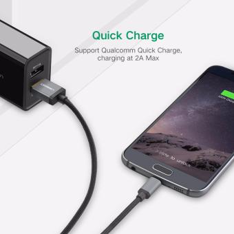 UGREEN Nylon Braided Micro USB Cable Sync Data Charging Cable For Android,Samsung,Xiaomi,HTC,Sony - 1m,Black - Intl May 2018 - 2 UGREEN Nylon Braided Micro USB Cable Sync Data Charging Cable for Android,Samsung,Xiaomi,HTC,Sony - 1m,Black - intl - 2