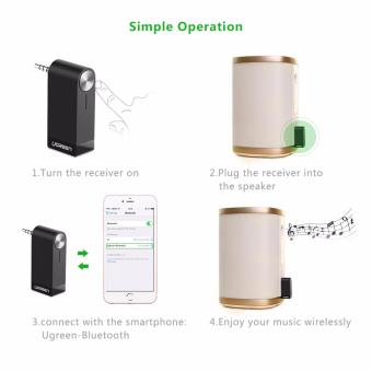 UGREEN V4.1 Wireless Bluetooth Audio Music Receiver Without Mic3.5mm Hands-free Function - Intl June 2018 - 5 UGREEN V4.1 Wireless Bluetooth Audio Music Receiver without Mic3.5mm Hands-free Function - intl - 5