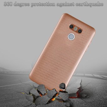 Ultra Slim Carbon Fibre Shockproof Protective Case Cover For LG G6Gold - Intl(Gold) June 2018 - 4 Ultra Slim Carbon Fibre Shockproof Protective Case Cover For LG G6Gold - intl(Gold) - 4
