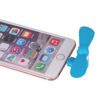 Ultralite Cell Phone Mini Fan For Apple IPhone5/5s/6/6s/6sPlus/iPads And Powerbanks With 8-pin LightningConnector Port (Blue) June 2018 - 5 Ultralite Cell Phone Mini Fan for Apple iPhone5/5s/6/6s/6sPlus/iPads and Powerbanks with 8-pin LightningConnector Port (Blue) - 5