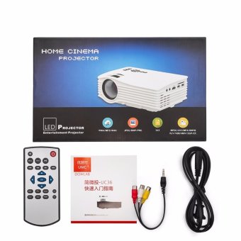 UNIC UC36+ Mini Projector Max Throw 130inch Portable Multimedia LED Projector With HDMI AV USB Projector Home Theater Beamer (White) June 2018 - 5 UNIC UC36+ Mini Projector Max Throw 130inch Portable Multimedia LED Projector with HDMI AV USB Projector Home Theater Beamer (White) - 5