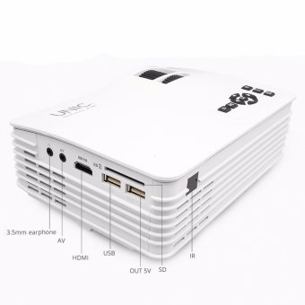 UNIC UC36+ Mini Projector Max Throw 130inch Portable Multimedia LED Projector With HDMI AV USB Projector Home Theater Beamer (White) June 2018 - 4 UNIC UC36+ Mini Projector Max Throw 130inch Portable Multimedia LED Projector with HDMI AV USB Projector Home Theater Beamer (White) - 4
