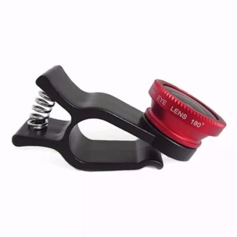 Universal 3 In 1 Clip On Fish Eye Mobile Camera Lens (RED) June 2018 - 3 Universal 3 In 1 Clip On Fish Eye Mobile Camera Lens (RED) - 3