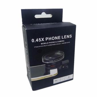 Universal Clip Lens 0.45x 37mm Super Wide Angle + Macro Phone Lens(Black) June 2018 - 2 Universal Clip Lens 0.45x 37mm Super Wide Angle + Macro Phone Lens(Black) - 2