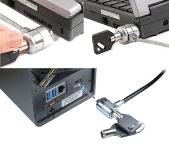 Universal Security Cable Lock With 2 Keys For Gadgets WithKensington Slot July 2018 - 3 Universal Security Cable Lock with 2 Keys for Gadgets withKensington Slot - 3