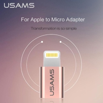 USAMS For IPhone 5s 5 SE 6 6S 7 PLUS OTG Micro Usb AdapterMicroCable To Light Charging Data Sync Cable For IPhone IPad,Gold -intl June 2018 - 2 USAMS For iPhone 5s 5 SE 6 6S 7 PLUS OTG Micro Usb AdapterMicroCable to Light Charging Data Sync Cable for iPhone iPad,Gold -intl - 2