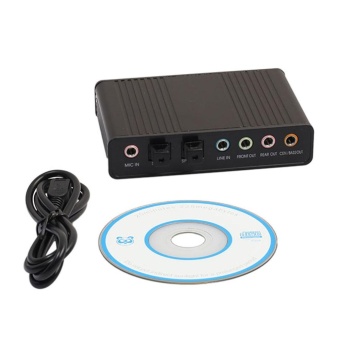 USB 6 Channel 5.1 External Optical Audio Sound Card For NotebookPC(Black) - Intl June 2018 - 2 USB 6 Channel 5.1 External Optical Audio Sound Card for NotebookPC(Black) - intl - 2