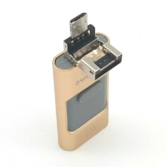 USB Flash Drive Phone OTG For Iphone 7 6 6S 64gb Lightning To MetalPen Drive U Disk For IOS10 Memory Stick(Gold) - Intl June 2018 - 3 USB Flash Drive Phone OTG for iphone 7 6 6S 64gb Lightning to MetalPen Drive U Disk for iOS10 memory stick(Gold) - intl - 3