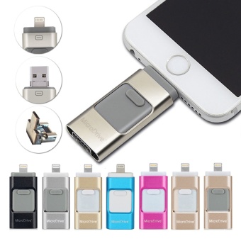 USB Flash Drive Phone OTG For Iphone 7 6 6S 64gb Lightning To MetalPen Drive U Disk For IOS10 Memory Stick(Gold) - Intl June 2018 - 5 USB Flash Drive Phone OTG for iphone 7 6 6S 64gb Lightning to MetalPen Drive U Disk for iOS10 memory stick(Gold) - intl - 5