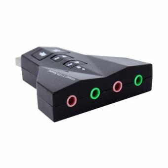 USB2.0 LED Audio Sound Card Adapter 7.1 Channel Card Adapter W/MicSpeaker Black With Free Stereo In-Ear Headphone (White) June 2018 - 2 USB2.0 LED Audio Sound Card Adapter 7.1 Channel Card Adapter W/MicSpeaker Black with free Stereo In-Ear Headphone (White) - 2