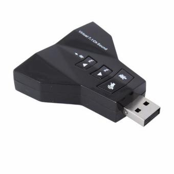 USB2.0 LED Audio Sound Card Adapter 7.1 Channel Card Adapter W/MicSpeaker Black With Free Stereo In-Ear Headphone (White) June 2018 - 3 USB2.0 LED Audio Sound Card Adapter 7.1 Channel Card Adapter W/MicSpeaker Black with free Stereo In-Ear Headphone (White) - 3