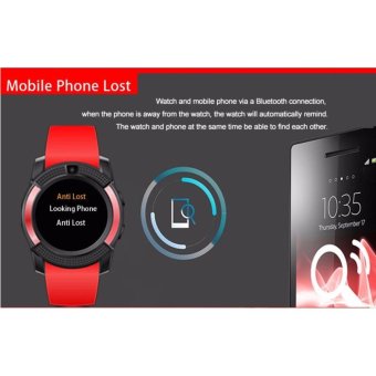 V8 Smart Watch Clock With Sim TF Card Slot Bluetooth For Android And IOS(Red) June 2018 - 4 V8 Smart Watch Clock With Sim TF Card Slot Bluetooth for Android and iOS(Red) - 4