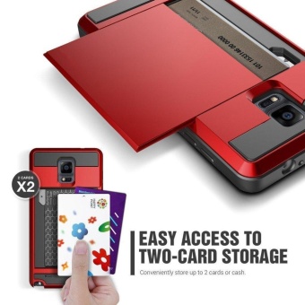 Wallet Case Anti Scratch Heavy Duty Card Pocket Dual LayerShockproof Soft Rubber Bumper Protective Hybrid Card Case Cover ForSamsung Galaxy Note 4 - Intl June 2018 - 2 Wallet case Anti Scratch Heavy Duty Card Pocket Dual LayerShockproof Soft Rubber Bumper Protective Hybrid Card Case Cover forSamsung Galaxy Note 4 - intl - 2