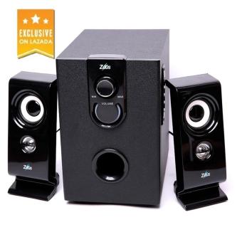 Zeus Z-350 2.1 Multimedia Bluetooth/Wired 2in1 Speaker With SD/USB (Black) June 2018 - 2 Zeus Z-350 2.1 Multimedia Bluetooth/Wired 2in1 Speaker with SD/USB (Black) - 2