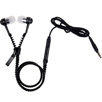 Zipper-type 3.5mm Earphone With Mic (Black) April 2018 - 2 Zipper-type 3.5mm Earphone with Mic (Black) - 2