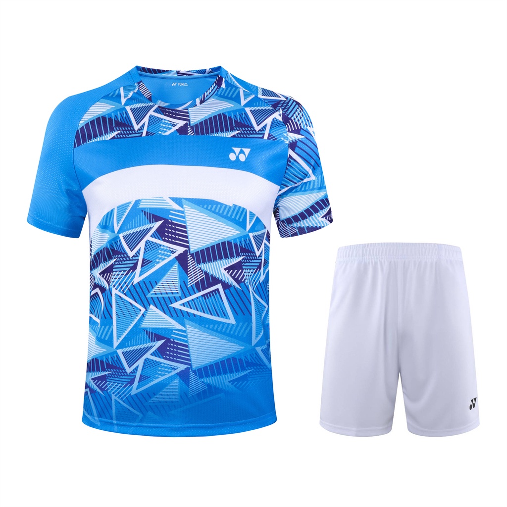 2021 New Yonex cầu lông phù hợp với nam giới và phụ nữ phù hợp với áo sơ mi nhanh khô quần áo thể thao thời trang