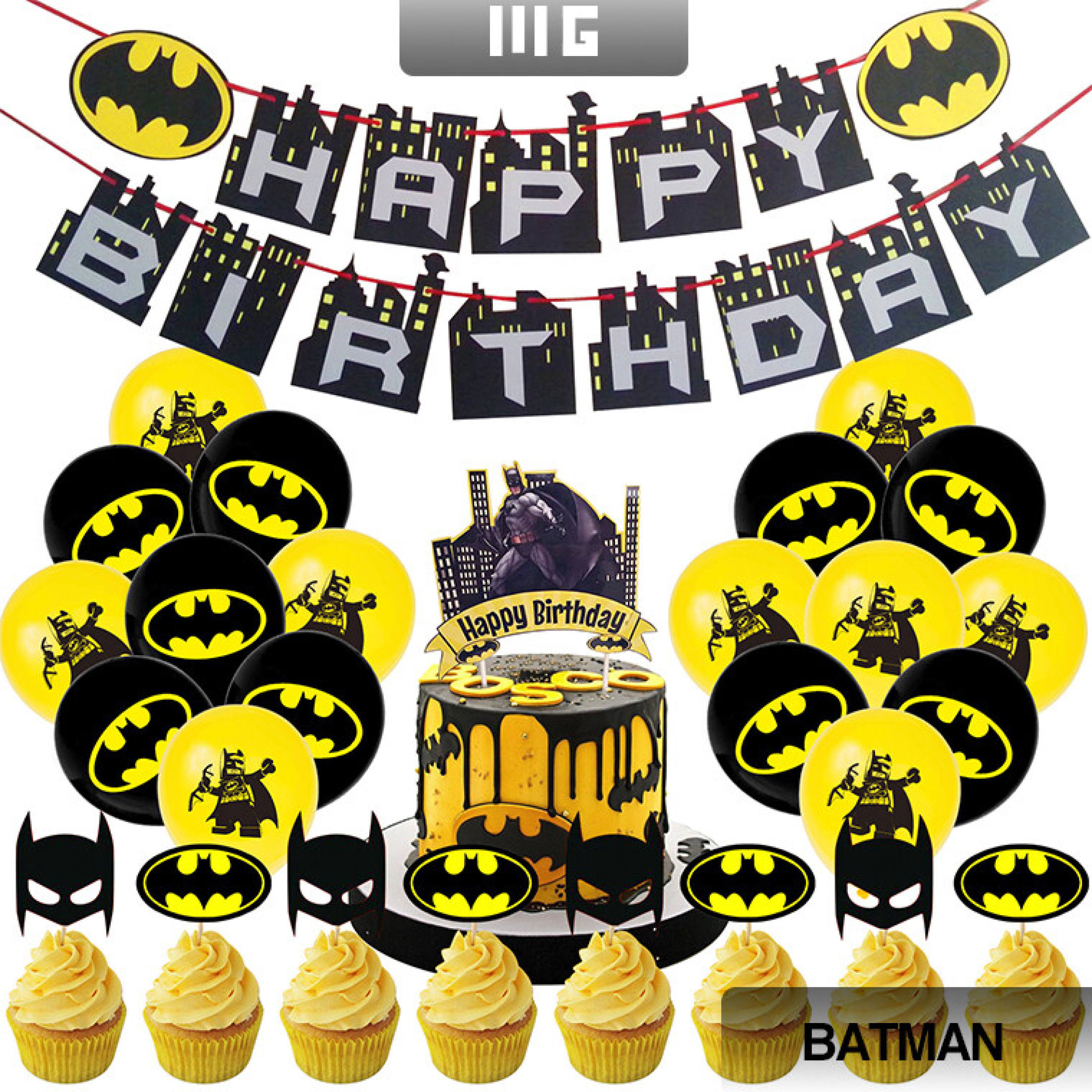 Batman Petite size cupcakes 12 pack | Vanilla Cupcakery