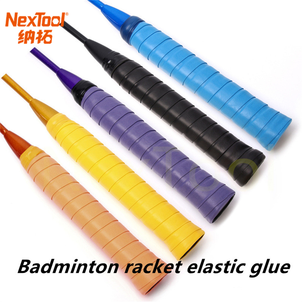 NT Cầu Thun Đục Lỗ Bằng Phẳng Keo Tay Tennis Cá Cực Bóng Bàn Da PU Lườn Tàu Thấm Hút Mồ Hôi dây
