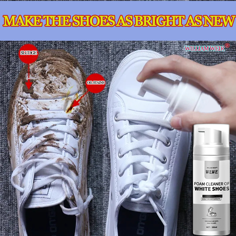 William Weir Sneaker Cleaner Set White, How To Remove Yellow Stains On White Leather Shoes